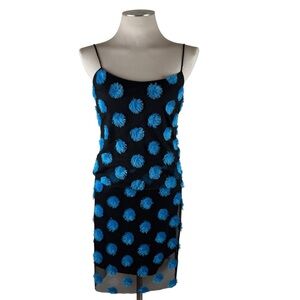 Vintage Vivienne Tam Two Piece Mesh Pom Pom Skirt Set Size Small